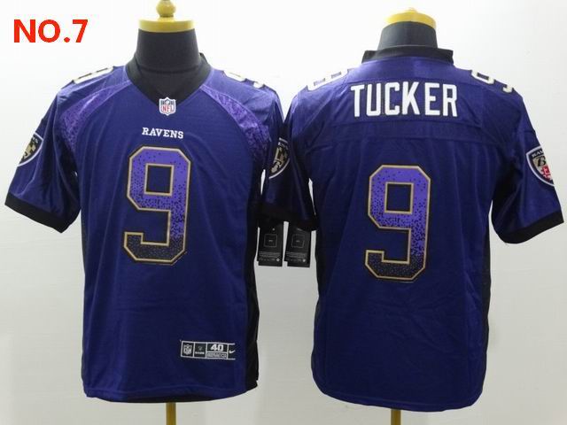 Men's Baltimore Ravens 9 Justin Tucker Jesey NO.7;